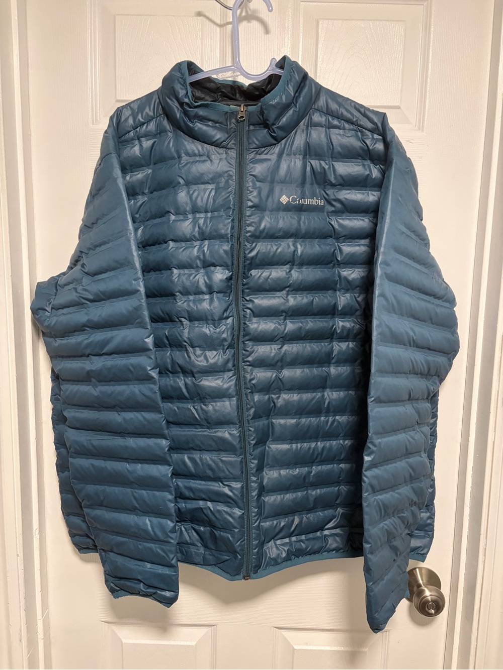 Columbia Men's Slate Blue Quilted Packable Puffer Jacket
